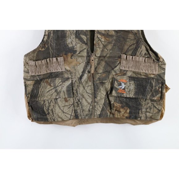 Vintage Mens Large Quail Unlimited Dove Hunter Realtree Camouflage Hunting Vest - Picture 3 of 7